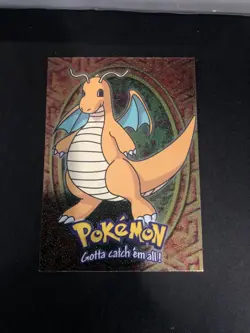 Dragonite [Foil] #E12 trading card from the 1999 Topps Pokemon Movie Evolution - Image 5