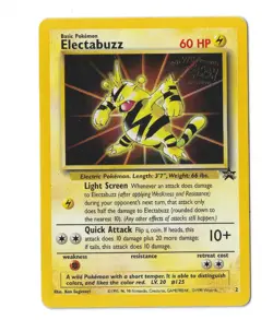 Electabuzz #2 Black Star Promo Pokemon Card WOTC 1999 LP - Image 3