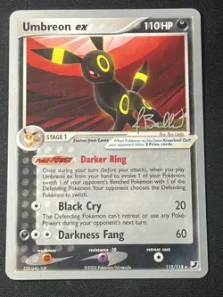 Umbreon ex 112/115 Jimmy Ballard World Championships 2006 Pokemon Card - Image 1