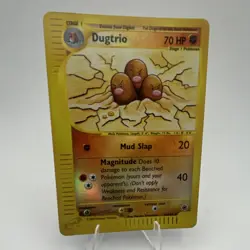Pokemon Dugtrio 010/165 Expedition Base Set Reverse Holo Rare 70 HP Card - Image 1