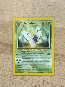 Butterfree - 19/75 - Pokemon Neo Discovery Unlimited Rare Card WOTC Lp - Image 1