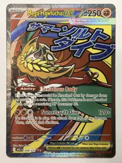 Pokemon Mega Hawlucha EX 268/217 English Mint Card - Image 1