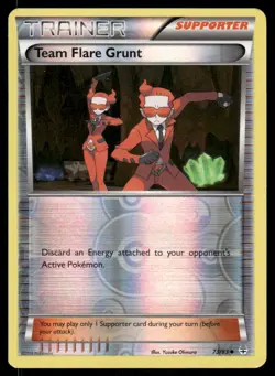 Pokemon Cards Team Flare Grunt 73/83 Generations Reverse Holo NM - Image 1