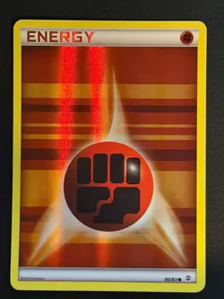 POKEMON CARD Fighting Energy Reverse Holo Generations 80/83 Near Mint - Image 1