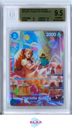 CHARLOTTE PUDDING SP 2025 ONE PIECE CARD GAME ROYAL BLOOD ST12012 BGS 9.5 - Image 1