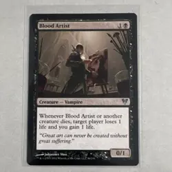 Wizards Avacyn Restored Blood Artist Uncommon Black Creature 86 English Card - Image 1