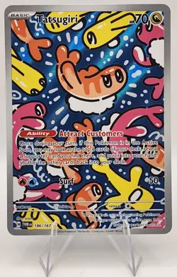 Tatsugiri 186/167 Illustration Rare Card Pokemon TCG Twilight Masquerade NM - Image 1