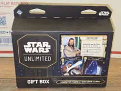 New & Sealed! Star Wars: Unlimited Gift Box 8 Booster Packs & 3 Exclusive Cards - Image 1
