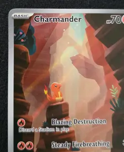 Pokemon TCG Charmander 168/165 Scarlet Violet 151 Near Mint/Mint Condition Card - Image 3