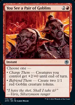 MTG You See a Pair of Goblins [Dungeons & Dragons: Adventures in the Forgott - Image 1