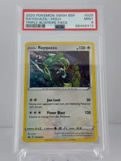 [PSA: 9] Rayquaza SWSH029 SWSH: Sword & Shield Promo Cards Holo - Image 1