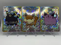 Pokemon Custom Art Holo EX Umbreon Eevee Espeon Flareon Vaporeon Lot x9 Cards - Image 1