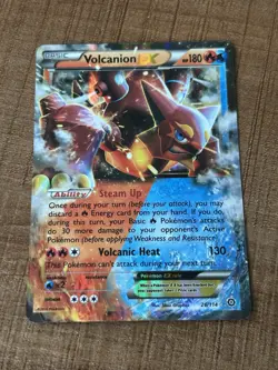 Volcanion EX Steam Siege Holo Rare Card 26/114 Pokemon NM - Image 1