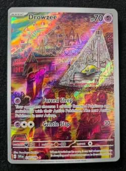 Drowzee 210/198 Scarlet & Violet Illustration Rare Holo Pokemon Card - Image 1