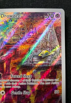 Drowzee 210/198 Scarlet & Violet Illustration Rare Holo Pokemon Card - Image 2