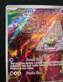 Drowzee 210/198 Scarlet & Violet Illustration Rare Holo Pokemon Card - Image 3