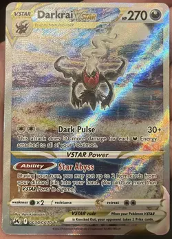 Darkrai VSTAR Crown Zenith: Galarian Gallery Holo Card GG50/GG70 Near Mint - Image 1