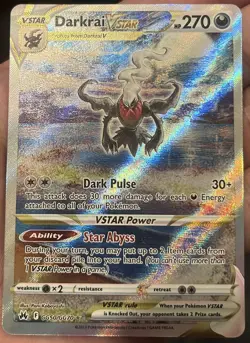 Darkrai VSTAR Crown Zenith: Galarian Gallery Holo Card GG50/GG70 Near Mint - Image 2