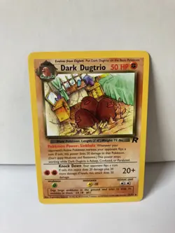 Dark Dugtrio 23/82 Team Rocket NH Rare WOTC Vintage Pokemon Card LP - Image 1