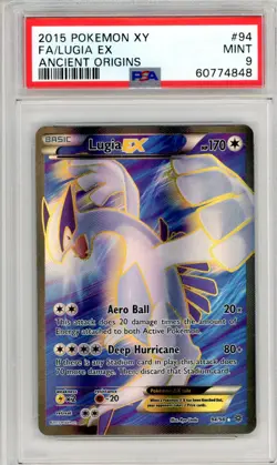 2015 Pokemon Xy Ancient Origins Lugia EX #94 Fa Ancient Origins PSA 9 - Image 1