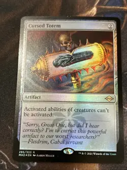 Cursed Totem Modern Horizons 2 Foil NM-M Unplayed 295/303 - Image 1