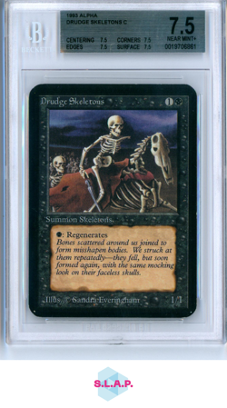 DRUDGE SKELETONS C 1993 MAGIC: THE GATHERING ALPHA NNO BGS 7.5 - Image 1