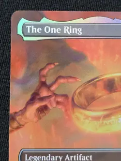 MTG The One Ring [BORDERLESS FOIL] - [NM] LOTR Tales of Middle-earth Promo - Image 3