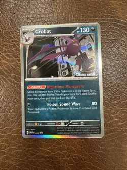 Pokemon Chaos Rising Crobat Pre-Release Stamped Promo - Image 1