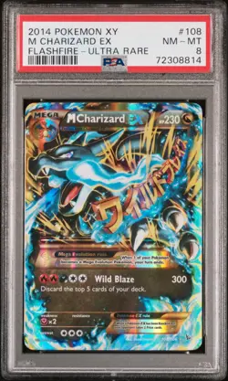 2014 Pokemon Xy Flashfire M Charizard EX #108 Flashfire-Ultra Rare PSA 8 - Image 1