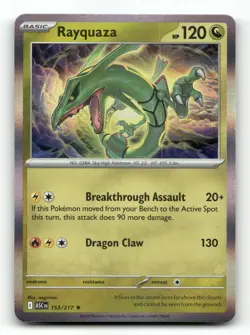 Rayquaza 153/217 - ME: Ascended Heroes Holo - Pokemon Card NM/M - Image 1