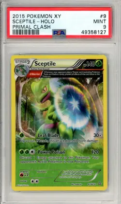 2015 Pokemon Xy Primal Clash Sceptile #9 Primal Clash PSA 9 - Image 1