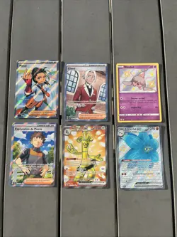 Lot de 6 cartes Pokemon Dresseur Full Art Et Shiny - Image 1