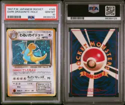 1997 Pokemon Japanese Rocket Dark Dragonite Holo PSA 10 #149 TAIL 🔥SWIRL🔥 - Image 4