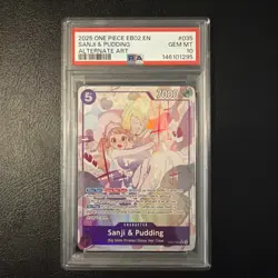 Sanji & Pudding (Alternate Art) EB02-035 Extra Booster PSA 10 - Image 1