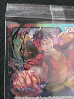 Monkey D Luffy Battle Promo v2 Leader FOIL SEALED One Piece TCG English - Image 2