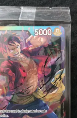 Monkey D Luffy Battle Promo v2 Leader FOIL SEALED One Piece TCG English - Image 3