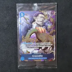 One Piece Crocodile P-082 Stamped Promo Foil Prerelease Winner English Sealed NM - Image 1