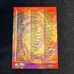 Pokemon TOPPS TV Animation Edition Series 2 Trading Cards Check List NM - Image 2