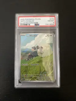 2025 Pokemon SV Journey Together JTG EN Hop's Wooloo #170/159 PSA 8 - Image 1