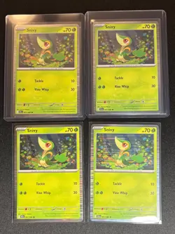 Snivy 001/086 Pokemon Cards x4 - Holo Pokemon TCG English - Black Bolt - Image 3