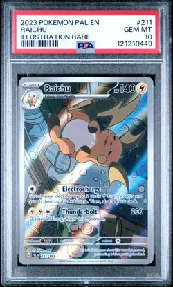 Pokemon Raichu 211/193 Paldea Evolved Illustration Rare PSA 10 GEM MINT New Cert - Image 1