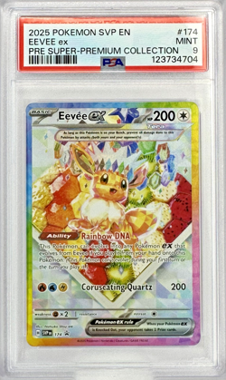 PSA 9 SVP EN Eevee Ex #174 - 2025 Pokemon PRE SPC BSP Promo - Image 1