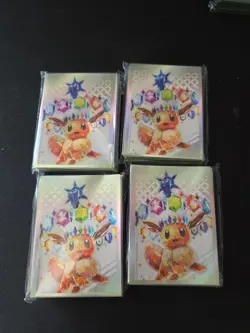 Pokemon Eevee Prismatic Evolutions Sleeves 4 Packs Of 65 - 260 Sleeves Total - Image 1