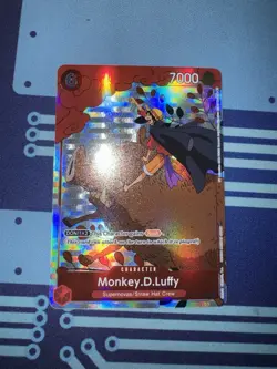 Monkey D. Luffy Holo Alt Art Rare One Piece TCG Gift Collection 2023 P-001 NM - Image 1