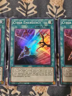 Cyber Emergency x3 - Super Rare - (GEIM) Yugioh - Image 4