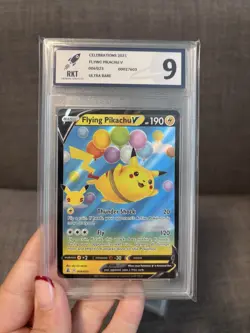 Bundle 3 Pikachu Pokemon Card Slabs Bundle RKT Graded Flying Pikachu - Image 2
