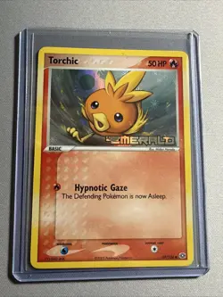Pokemon TCG Torchic 69/106 EX Emerald 2005 Reverse Holo Rare Stamped Card - Image 1