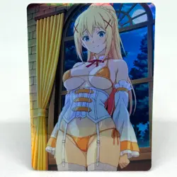 Konosuba Darkness Goddess Anime Waifu ACG Foil Card - Image 1