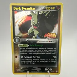 Pokemon Dark Tyranitar 20/109 Team Rocket Returns Reverse Holo Rare 120 HP Card - Image 1