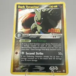 Pokemon Dark Tyranitar 20/109 Team Rocket Returns Reverse Holo Rare 120 HP Card - Image 3